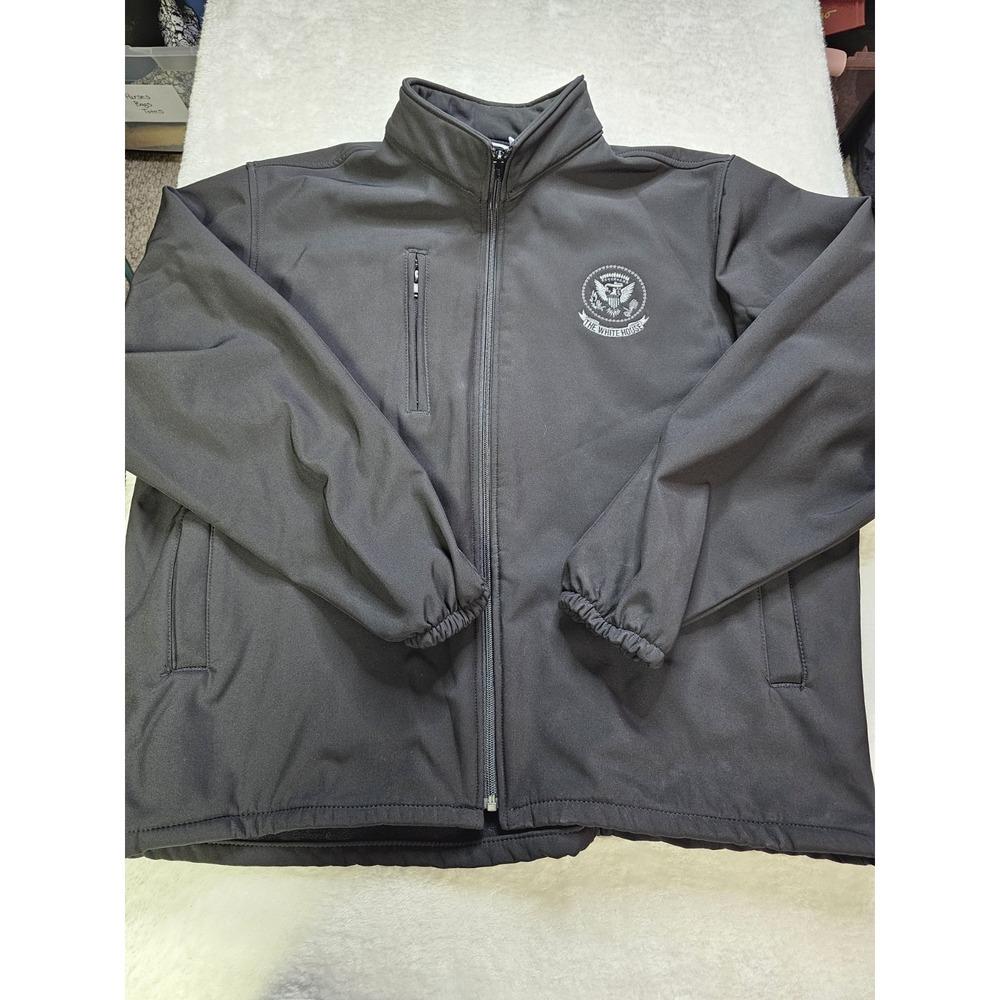 Womens 2XL Lightweight Full Zip Jacket With White House Logo White HouseSouvenir